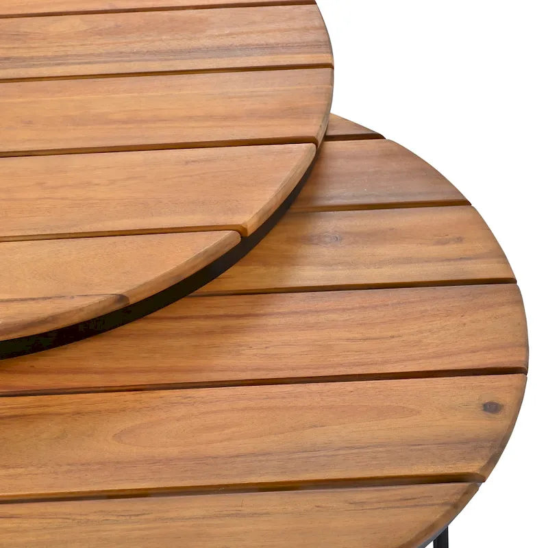 Ensemble de canapé modulaire d'extérieur 6 pièces en fer forgé avec tables basses gigognes et étagère de rangement latérale