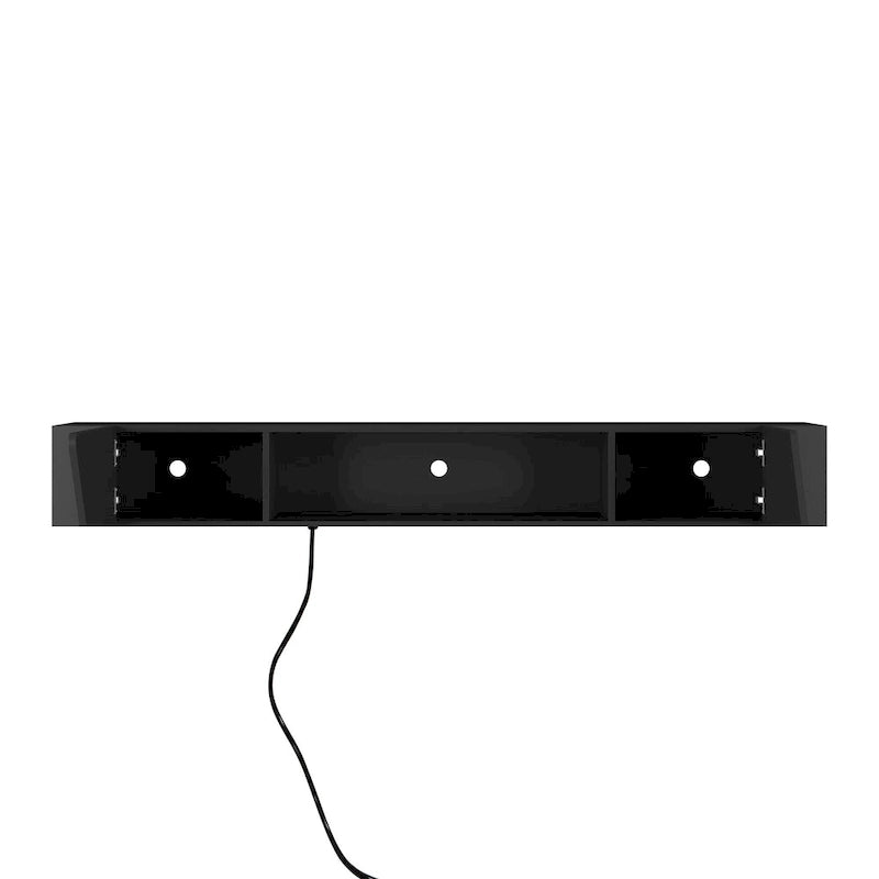 Meuble TV flottant mural avec LED 16 couleurs, meuble TV moderne 69 pouces, meuble TV flottant, meuble de divertissement