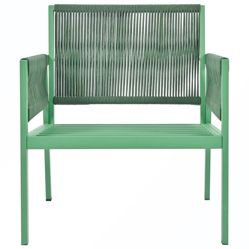 Ensemble de canapés de patio 4 pièces en corde avec coussins épais