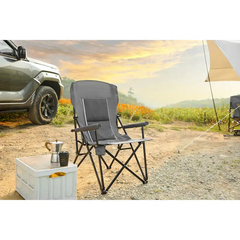 Portable Collapsible Chair with Cup Holder