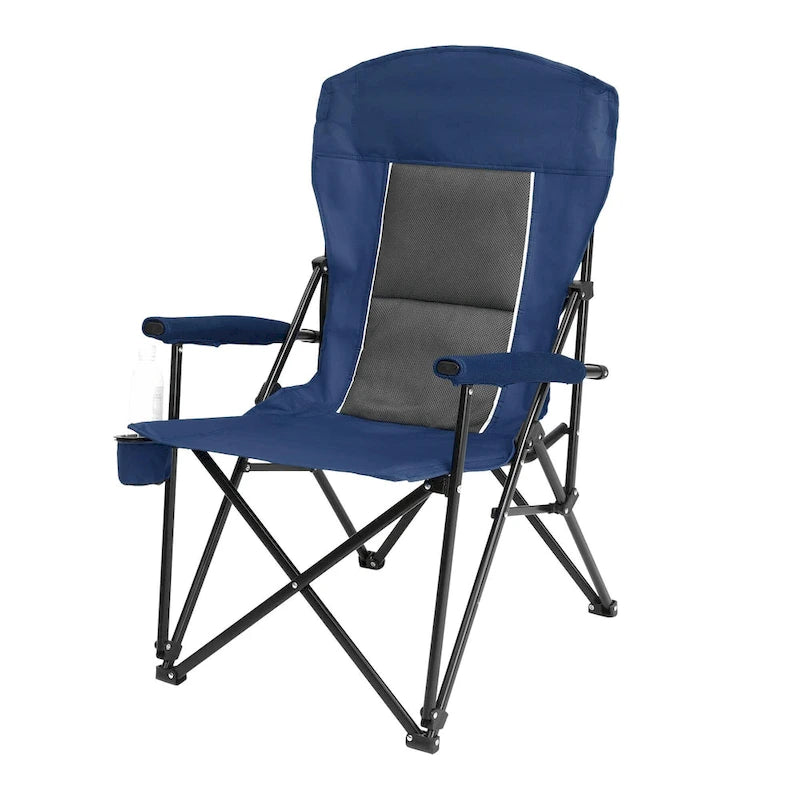 Chaise pliable portable avec porte-gobelet