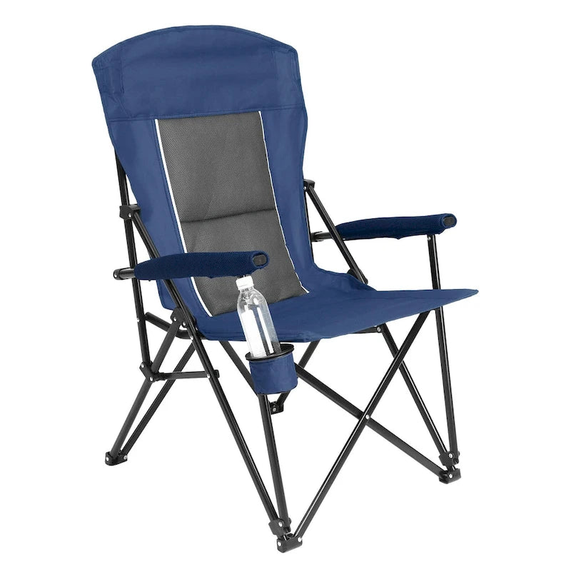 Chaise pliable portable avec porte-gobelet