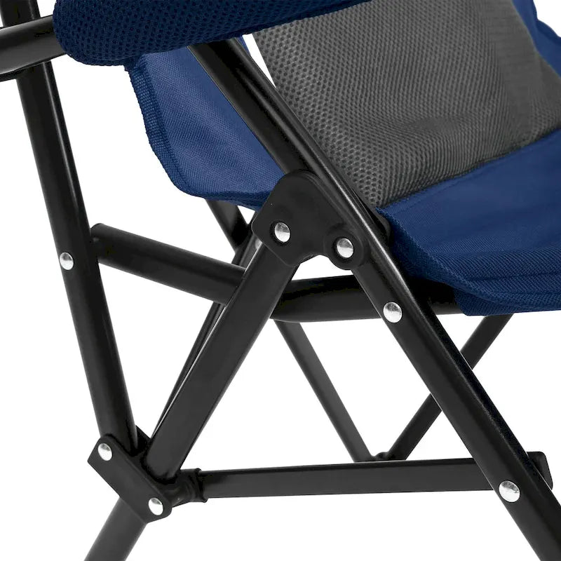 Chaise pliable portable avec porte-gobelet