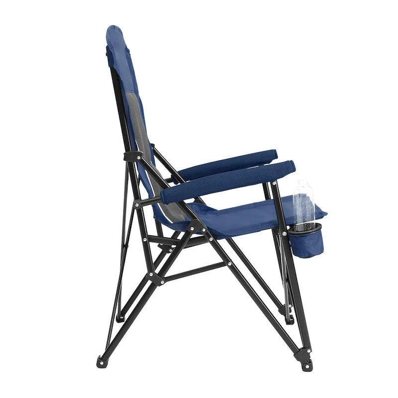 Chaise pliable portable avec porte-gobelet