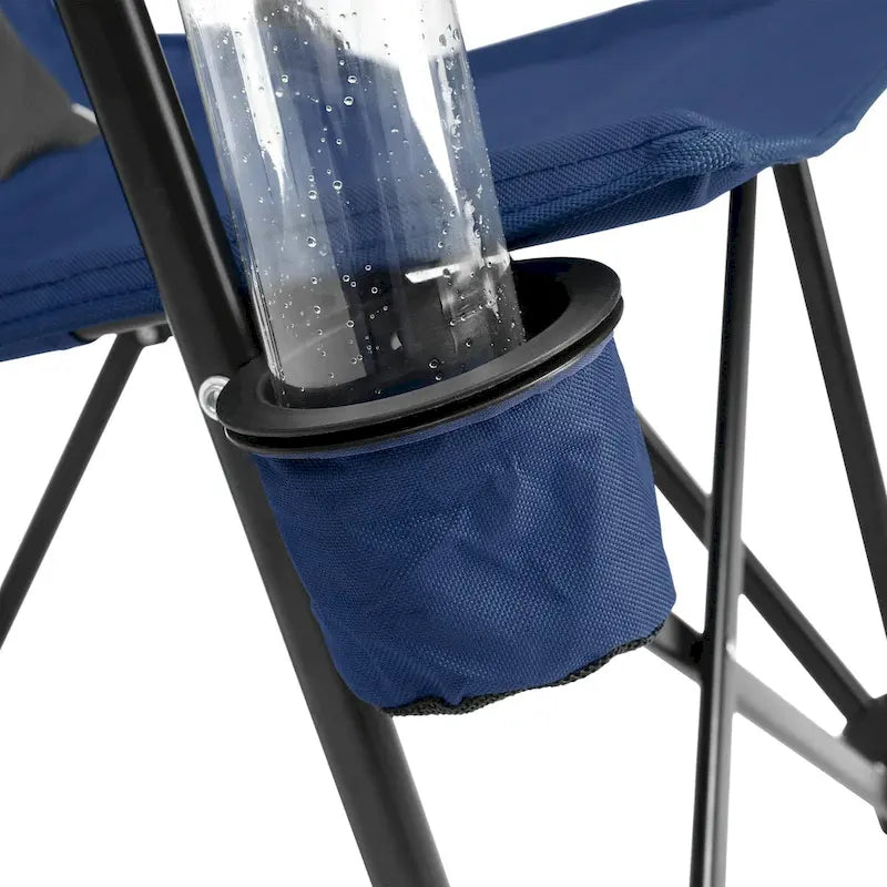 Chaise pliable portable avec porte-gobelet