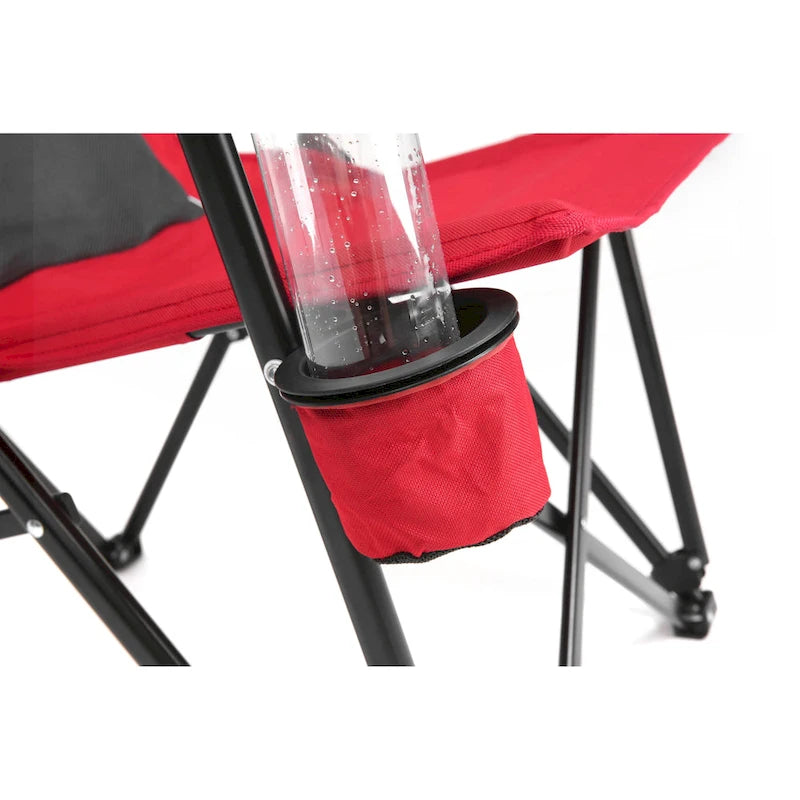 Chaise pliable portable avec porte-gobelet