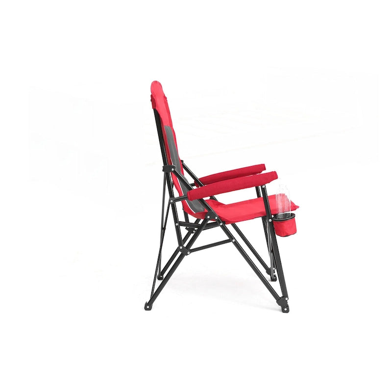 Chaise pliable portable avec porte-gobelet