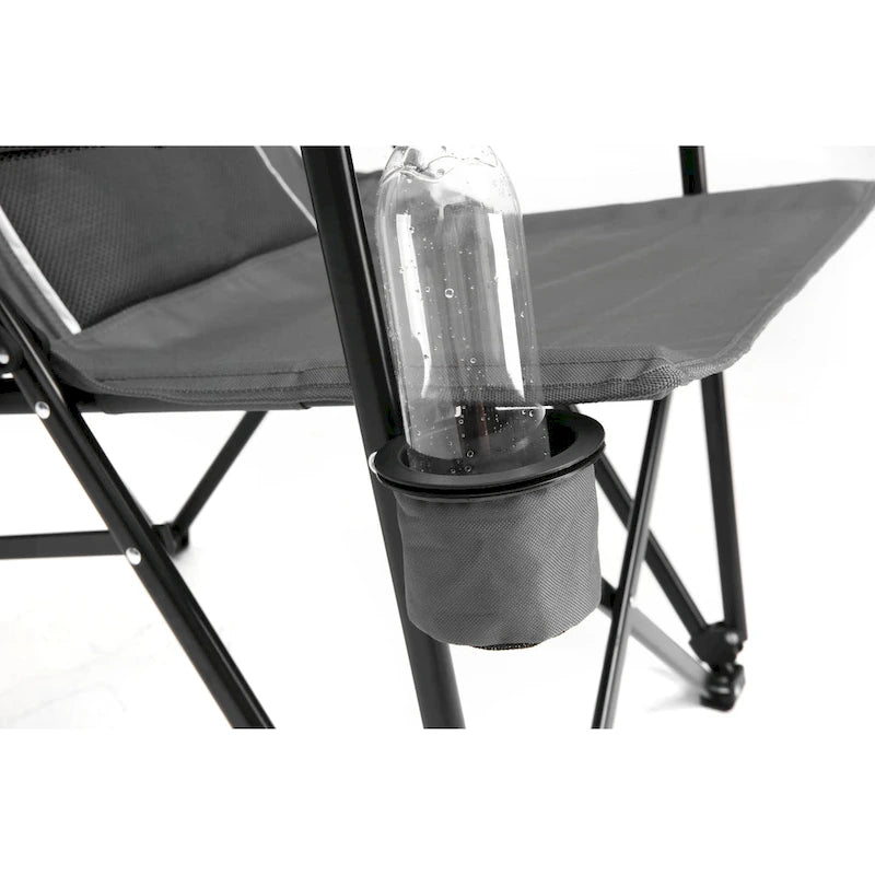 Chaise pliable portable avec porte-gobelet