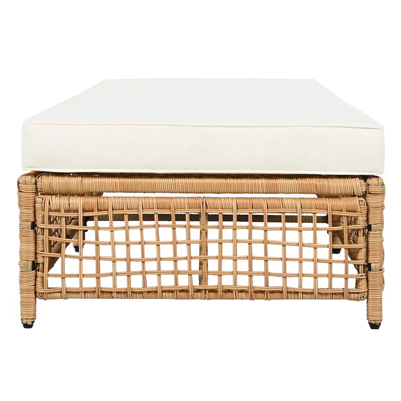 Ensemble de 2 chaises longues d'extérieur