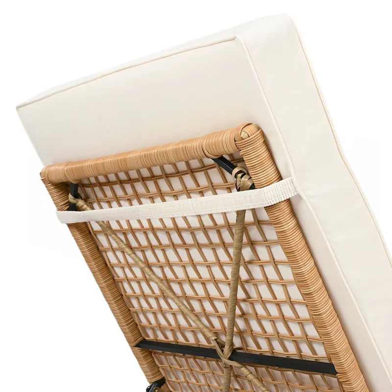 Ensemble de 2 chaises longues d'extérieur