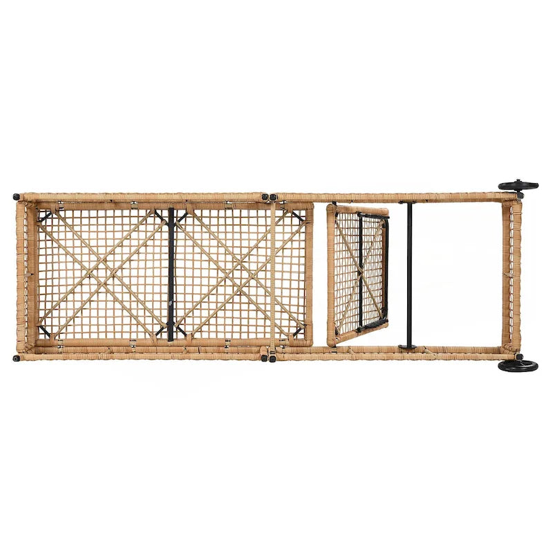 Ensemble de 2 chaises longues d'extérieur