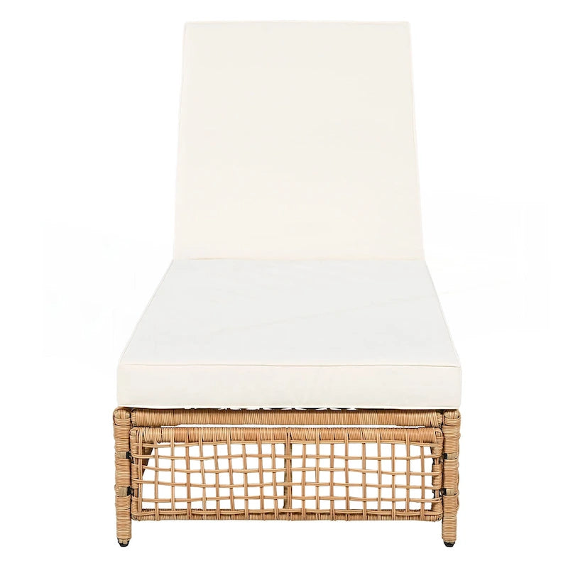 Ensemble de 2 chaises longues d'extérieur
