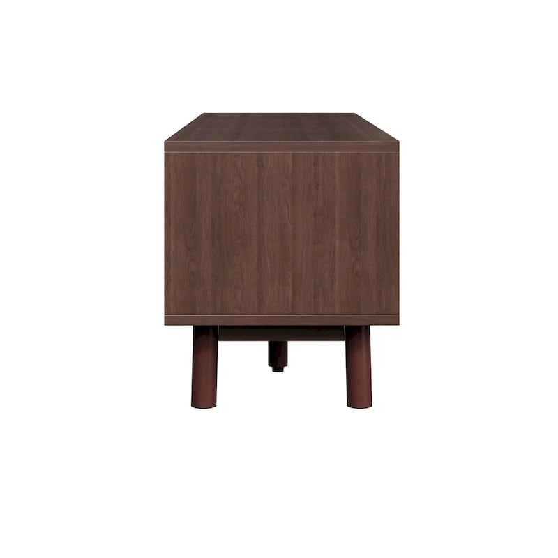 Meuble TV en bois pour téléviseurs de 75 pouces, Meuble TV moderne pour salon