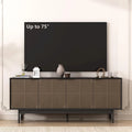 WESOME 64.45 Meuble TV / Meuble multimédia de style Mid-Century avec portes