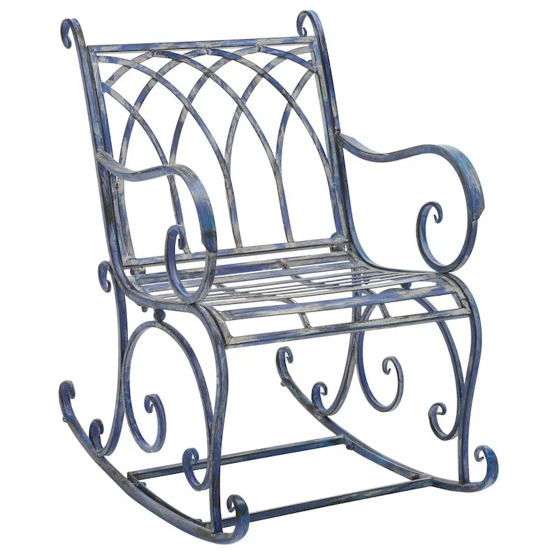 SAFAVIEH Outdoor Amara, fauteuil à bascule – 33 larg. x 37 prof. x 23 haut. (po)