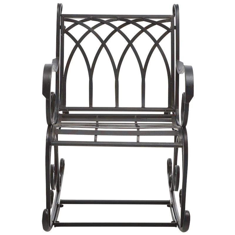 SAFAVIEH Outdoor Amara, fauteuil à bascule – 33 larg. x 37 prof. x 23 haut. (po)