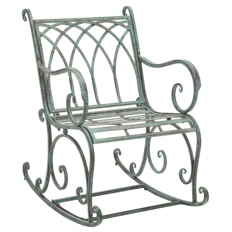 SAFAVIEH Outdoor Amara, fauteuil à bascule – 33 larg. x 37 prof. x 23 haut. (po)