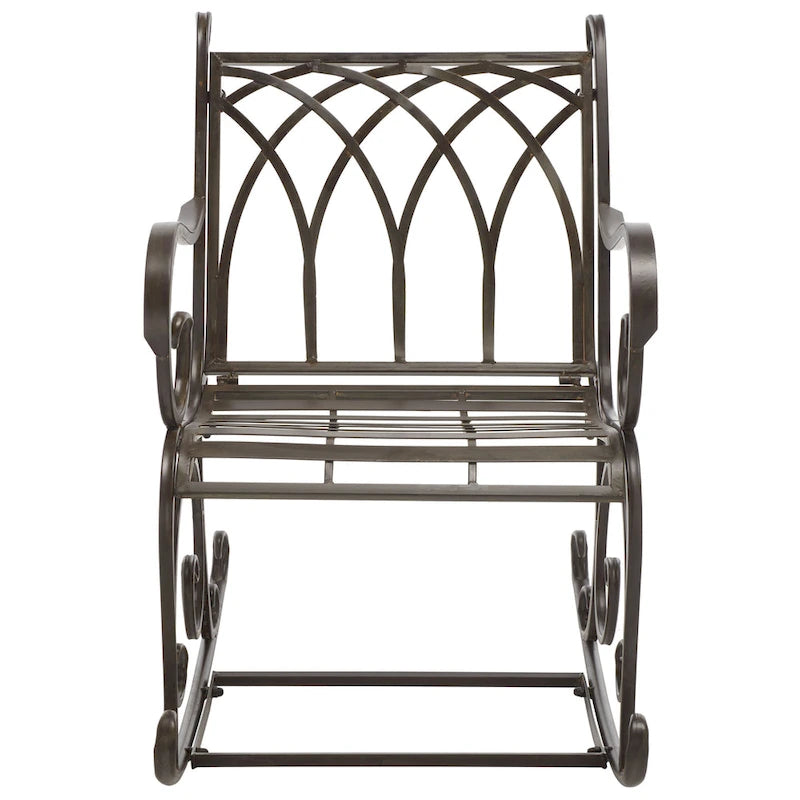 SAFAVIEH Outdoor Amara, fauteuil à bascule – 33 larg. x 37 prof. x 23 haut. (po)
