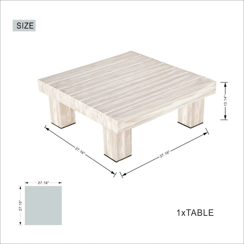 Ensemble de canapés de patio en aluminium avec coussins rembourrés en éponge et table basse