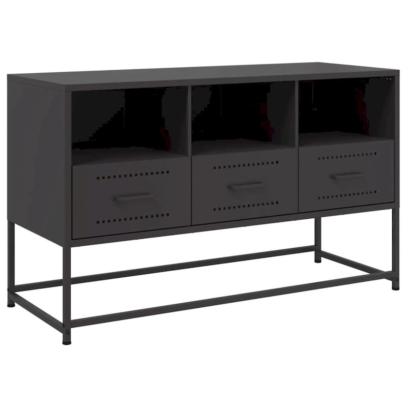 Meuble TV vidaXL Meuble console Meuble de salon Acier - 15,4 x 39,6 x 23,8