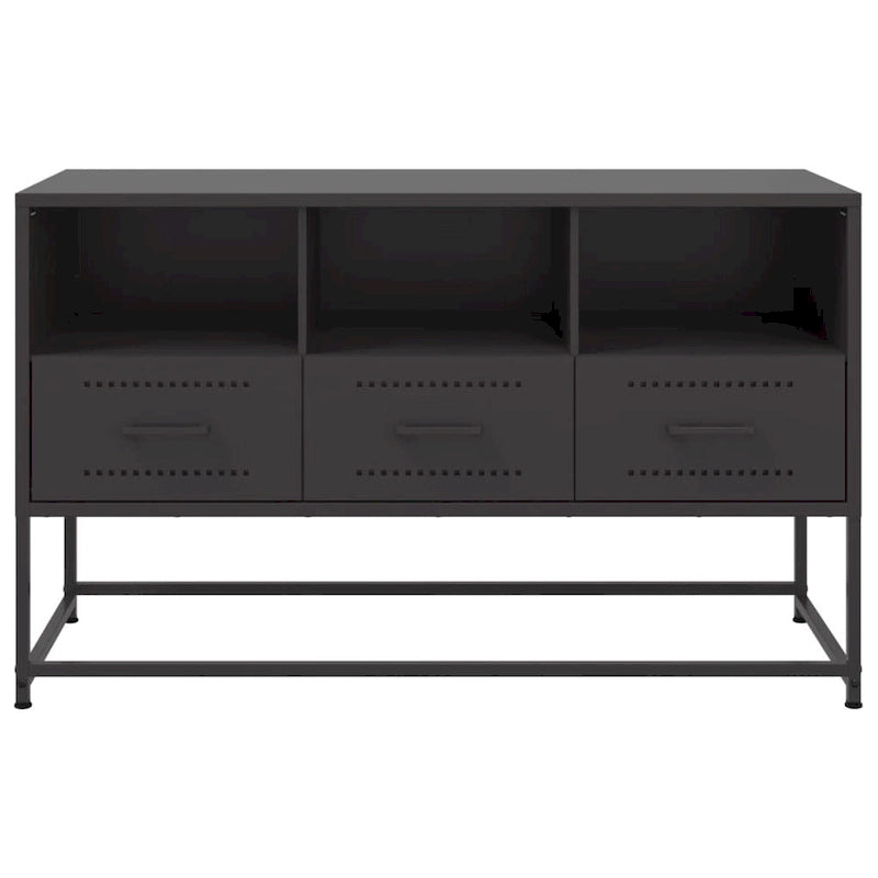 Meuble TV vidaXL Meuble console Meuble de salon Acier - 15,4 x 39,6 x 23,8