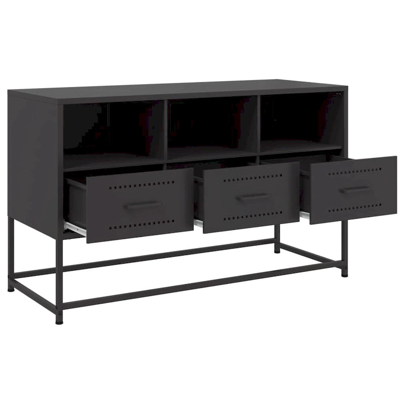 Meuble TV vidaXL Meuble console Meuble de salon Acier - 15,4 x 39,6 x 23,8