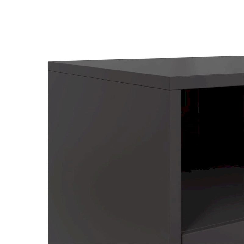 Meuble TV vidaXL Meuble console Meuble de salon Acier - 15,4 x 39,6 x 23,8
