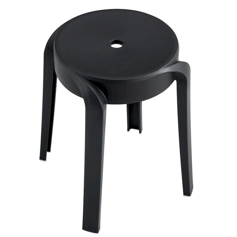 Lot de 6 tabourets empilables en plastique, tabourets gigognes, tabourets ronds pour la maison, le bureau et la salle de classe