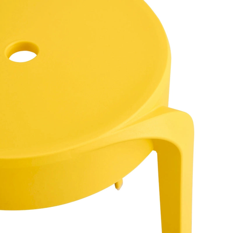 Lot de 6 tabourets empilables en plastique, tabourets gigognes, tabourets ronds pour la maison, le bureau et la salle de classe