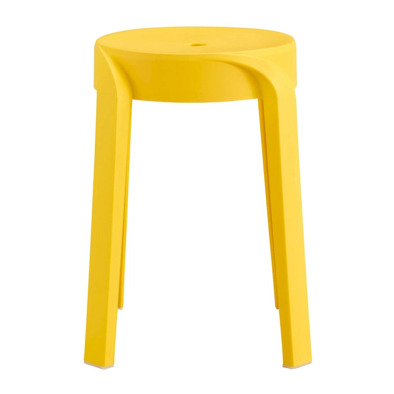 Lot de 6 tabourets empilables en plastique, tabourets gigognes, tabourets ronds pour la maison, le bureau et la salle de classe