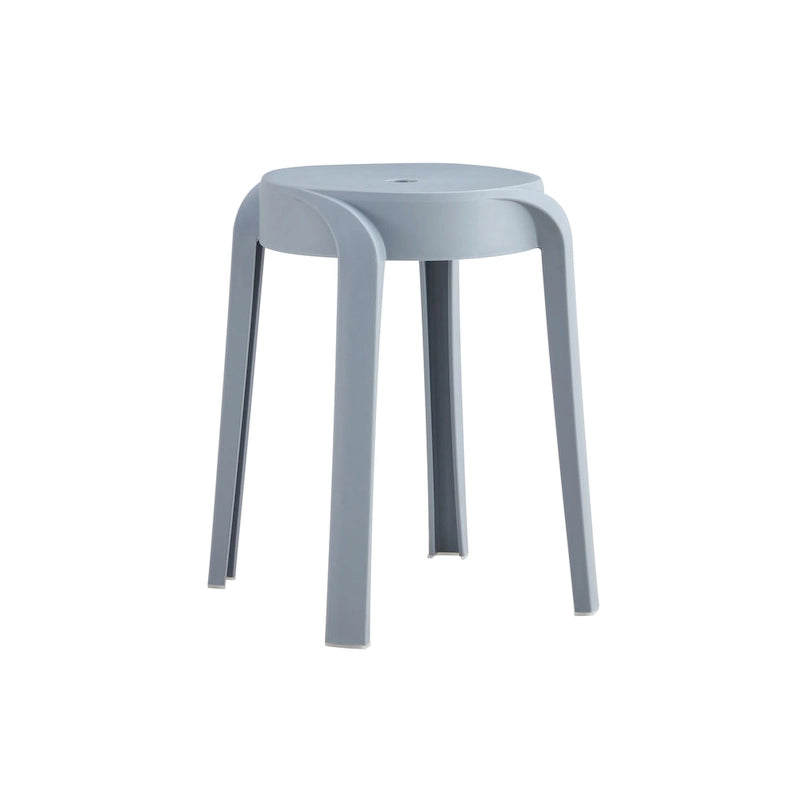 Lot de 6 tabourets empilables en plastique, tabourets gigognes, tabourets ronds pour la maison, le bureau et la salle de classe