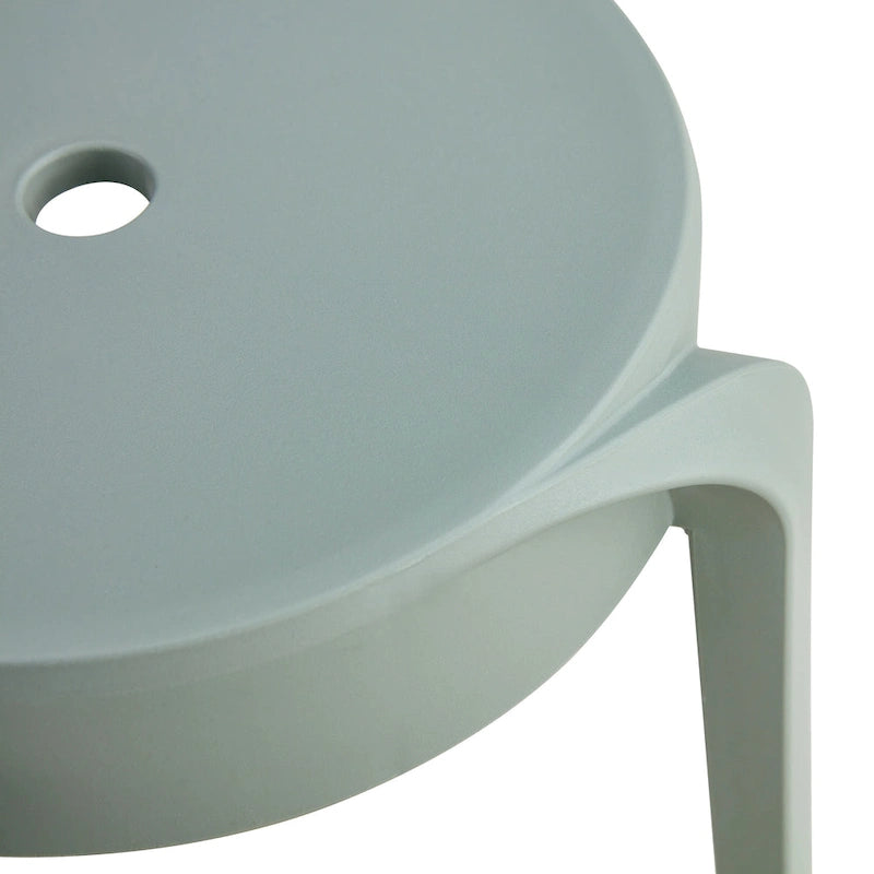 Lot de 6 tabourets empilables en plastique, tabourets gigognes, tabourets ronds pour la maison, le bureau et la salle de classe