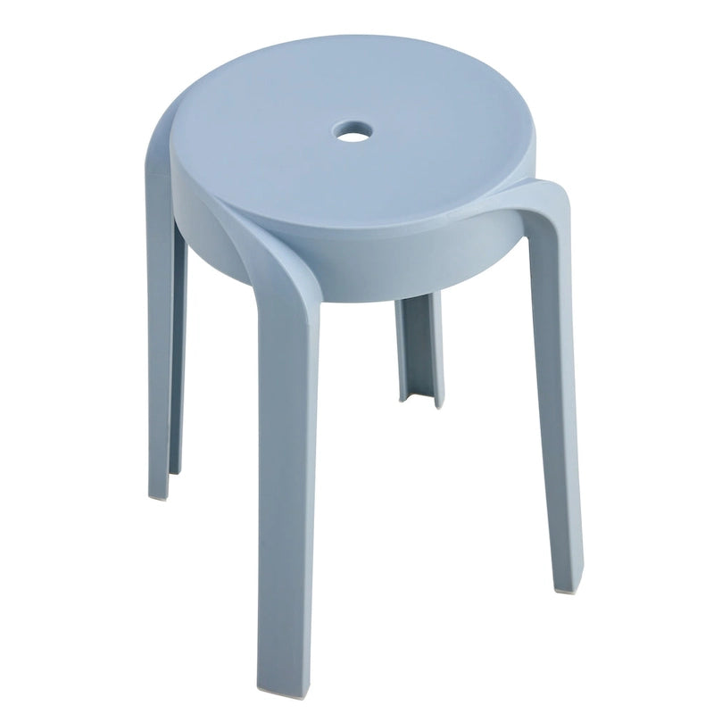 Lot de 6 tabourets empilables en plastique, tabourets gigognes, tabourets ronds pour la maison, le bureau et la salle de classe
