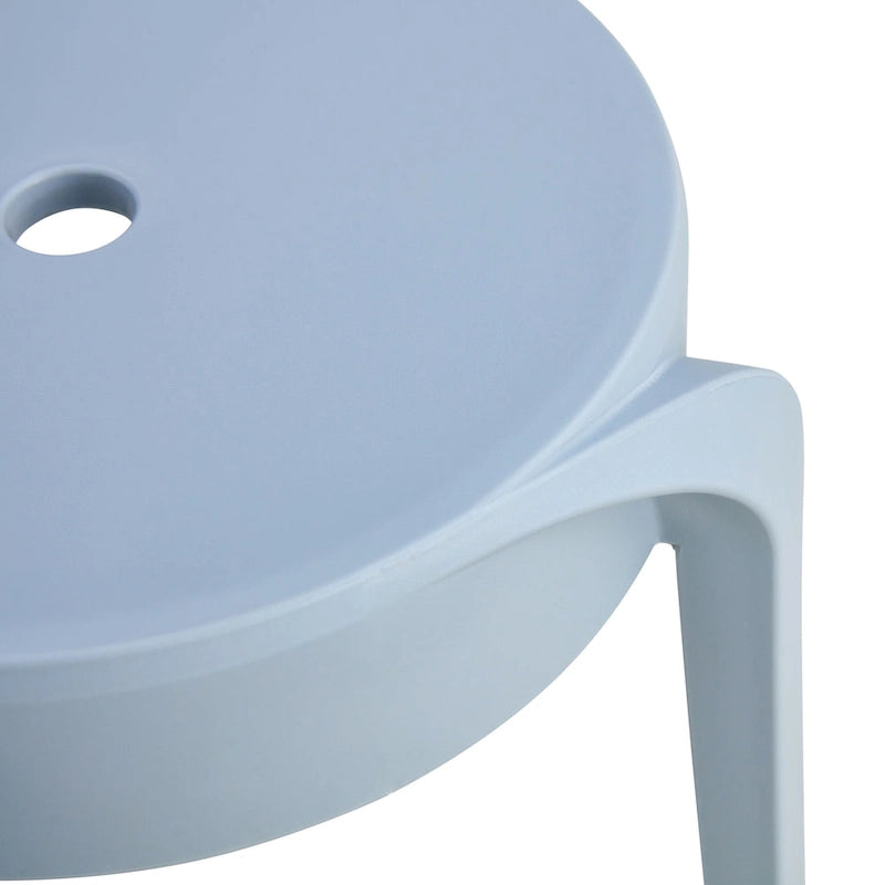 Lot de 6 tabourets empilables en plastique, tabourets gigognes, tabourets ronds pour la maison, le bureau et la salle de classe