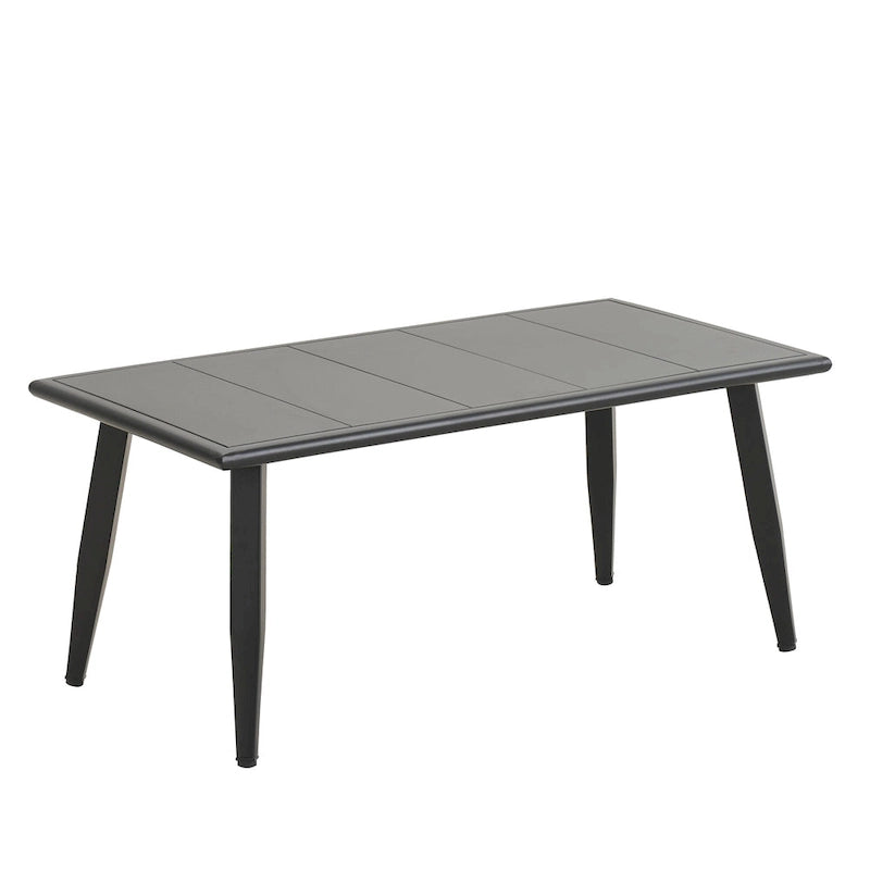 Chaises d'extérieur en métal avec table en fer pour terrasses (Lot de 4)