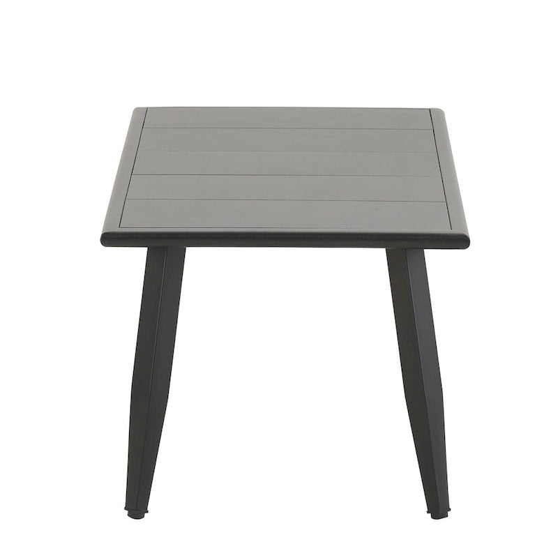 Chaises d'extérieur en métal avec table en fer pour terrasses (Lot de 4)