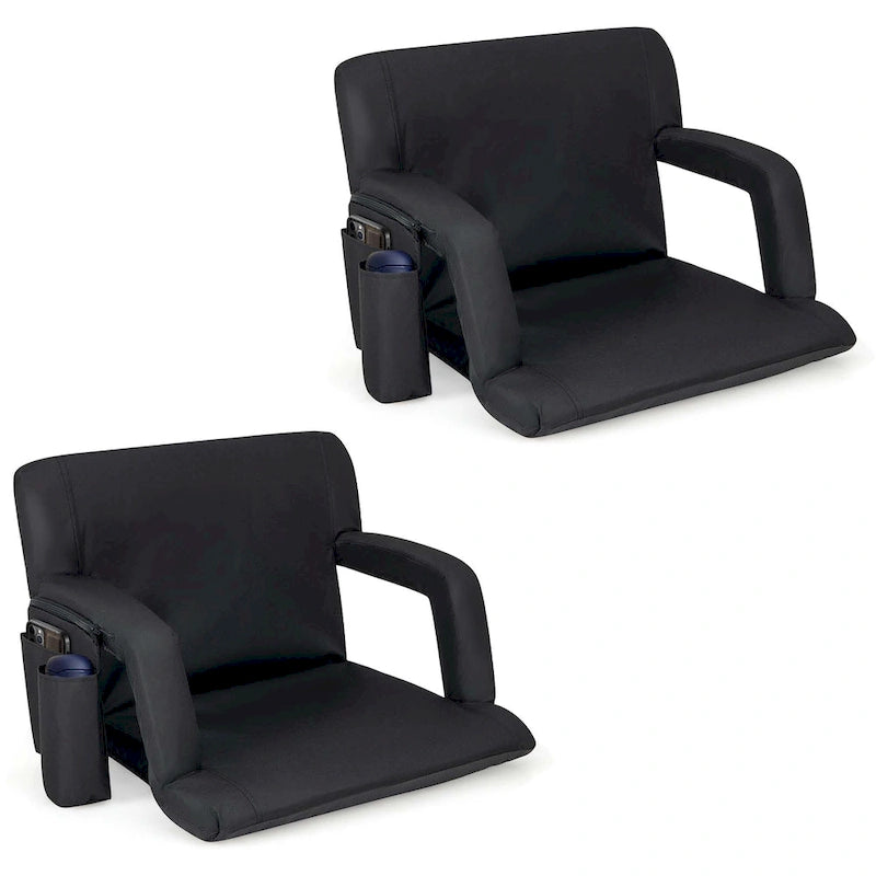 Costway Siège de stade 1/2 pièce pour gradins Chaise de gradin avec 6