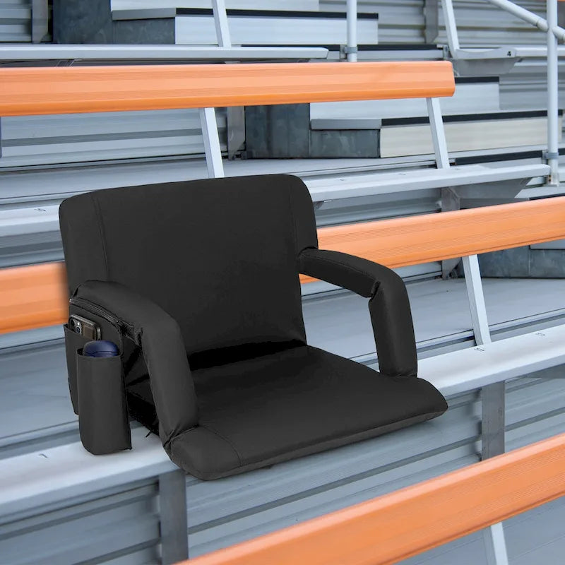 Costway Siège de stade 1/2 pièce pour gradins Chaise de gradin avec 6