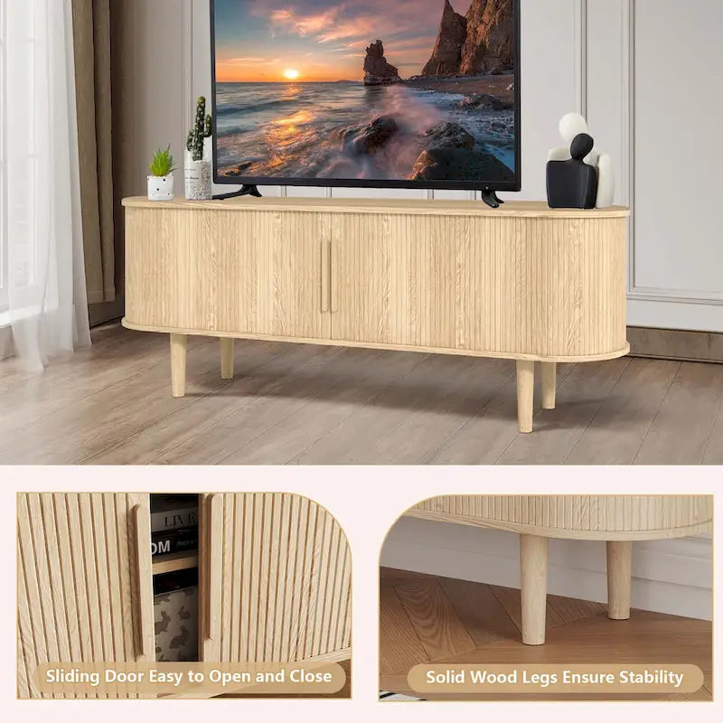 Meuble TV en bois de 62,99 po pour téléviseurs jusqu'à 70 po