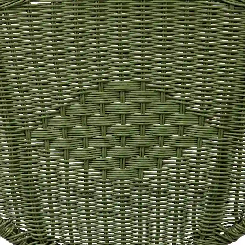 Ensemble de conversation d'extérieur en osier - Vert mousse - 4 pièces