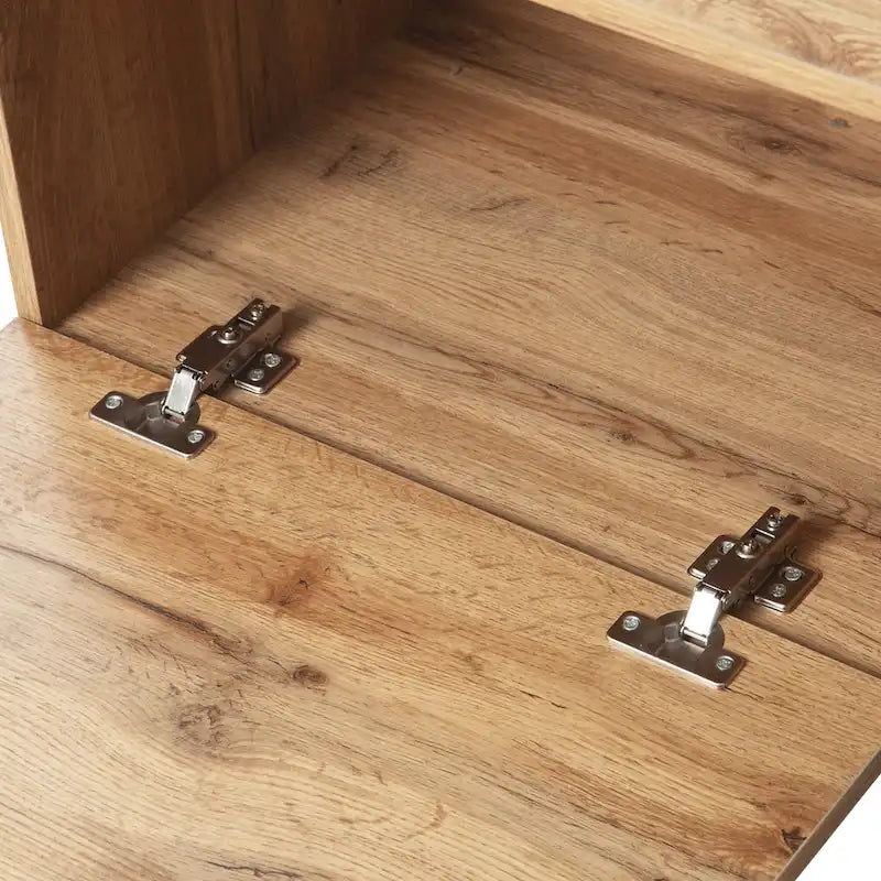 Meuble TV 193 cm avec portes et grand rangement pour TV jusqu'à 80 pouces