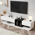 Meuble TV 74" avec rangement et compartiment pour TV jusqu'à 80"