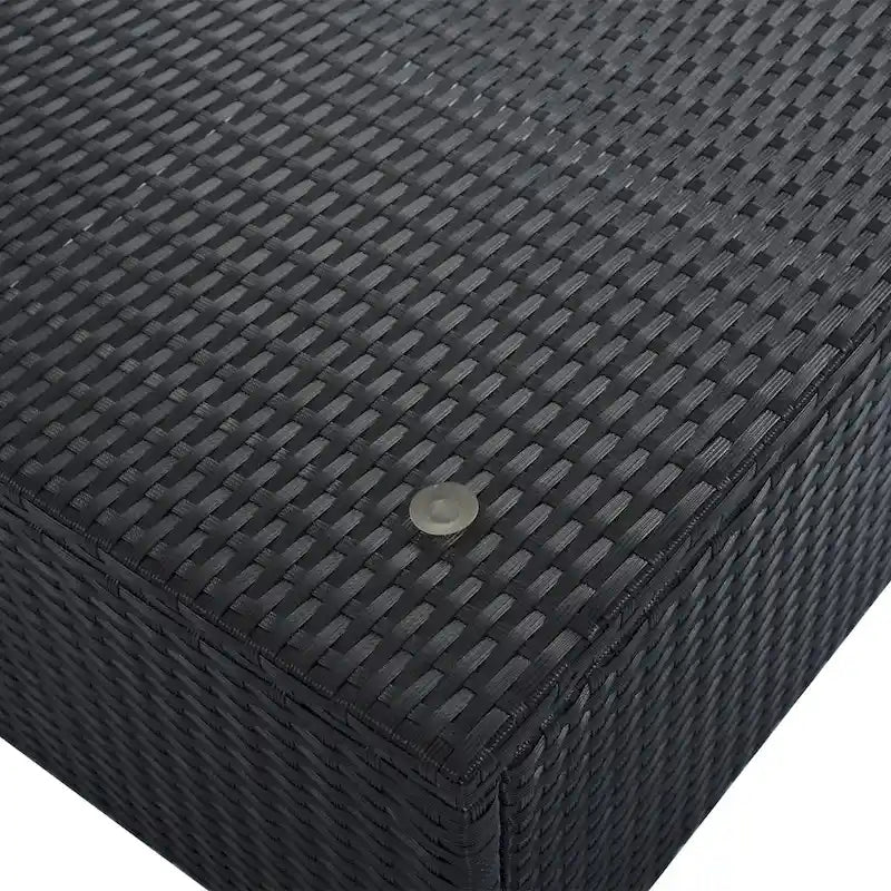 Ensemble de canapés modulaires d'extérieur en osier 8 pièces avec table basse, combinaison libre