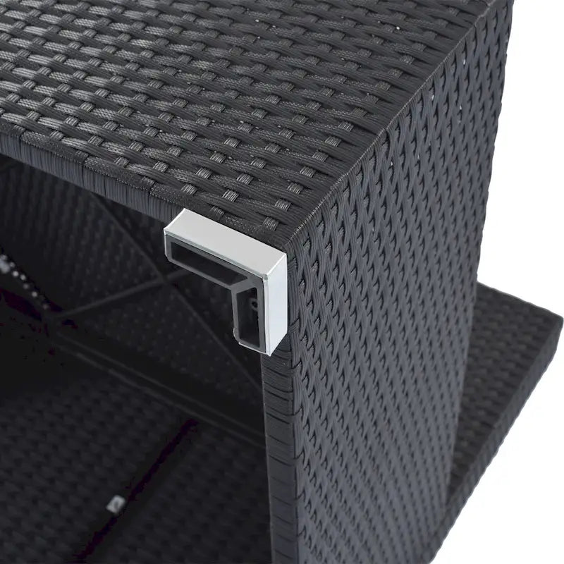 Ensemble de canapés modulaires d'extérieur en osier 8 pièces avec table basse, combinaison libre