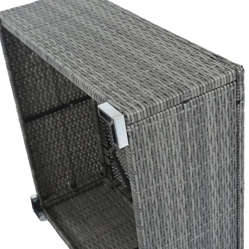 Ensemble de canapés modulaires d'extérieur en osier 8 pièces avec table basse, combinaison libre