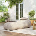 Christopher Knight Home- Fiano Fabric Outdoor Bean Bag Lounge Chair