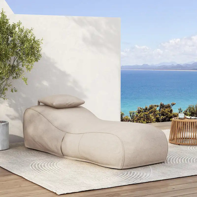 Christopher Knight Home- Fauteuil de jardin gonflable en tissu Fiano