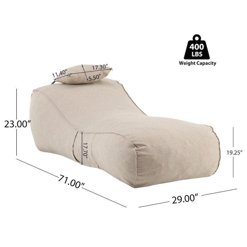 Christopher Knight Home- Fauteuil de jardin gonflable en tissu Fiano