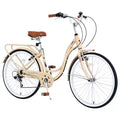 Vélo de ville femme Zeus & Ruta 24 pouces, 7 vitesses, cadre acier
