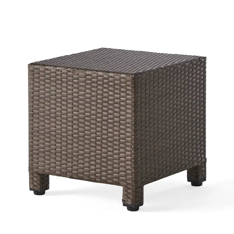 Salon de conversation Puerta Outdoor Wicker 3 pièces pivotant avec coussins de Christopher Knight Home